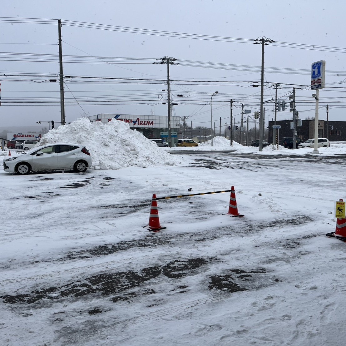 雪道は怖い